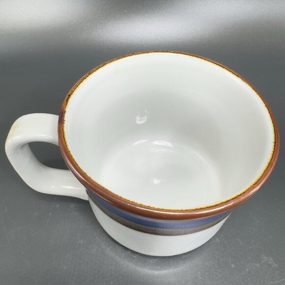 Vintage Ranmaru Stoneware Coffee Mug Cup Set 2 Mugs Cups Made In Japan Pottery - Picture 9 of 11